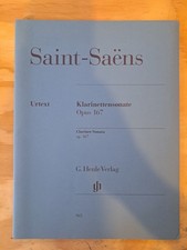Clarinet Sonata Op.167 Camille Saint-Saëns Book [Softcover] Clarinet and Piano G