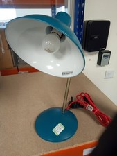 Small Flexi Desk Lamp with Versatile Flexible Neck 25 W - Turquoise Colour.