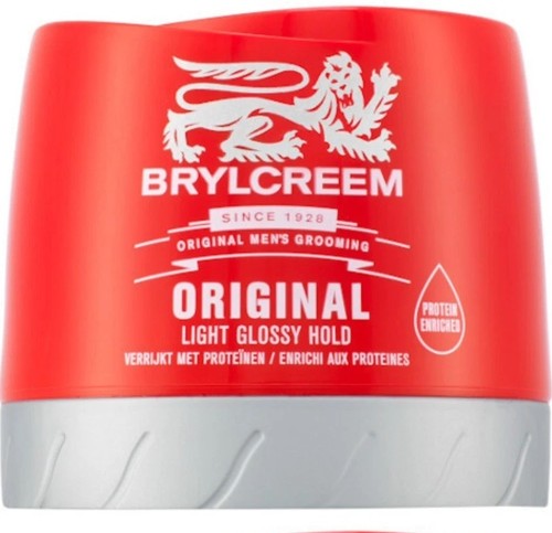Brylcreem tub original - tub, red