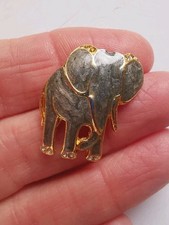 Vintage Gold Tone Enamel