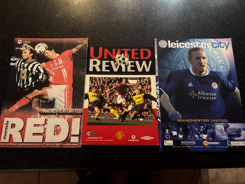 Manchester united programmes - manchester,
