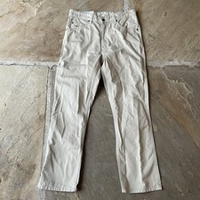 R.M. Williams Jeans Trousers Khaki Chino W34 L32 Straight TJ881 Stone Beige