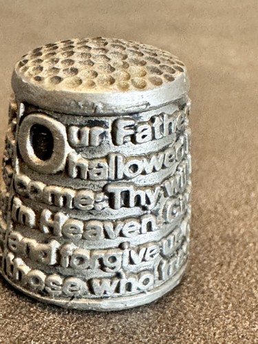 Vintage lord prayer pewter - vintage,