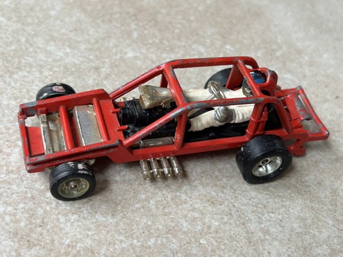 Vintage corgi red dragster - vintage,