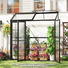 COSTWAY 180 CM x 52 CM Greenhouse Outdoors Walk-in Greenhouse-Transparent
