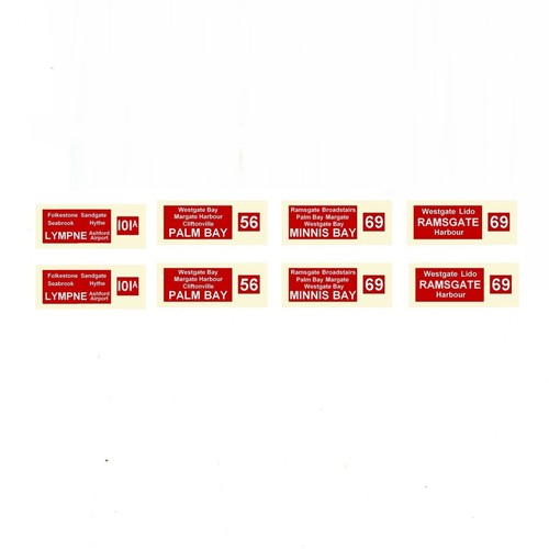 Model bus waterslide transfers - model,