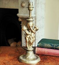 Brass Cherub table lamp base Desk Bedside Lamp Vintage