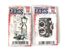 Paperartsy Mini Stamps x 2, Camera MN80 and Sewing MN66, Craft Rubber Stamps