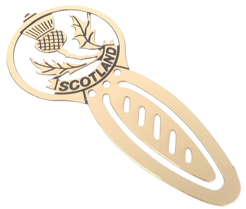 Scotland thistle brass etched - thistle,
