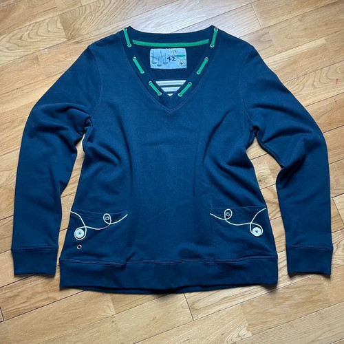Navy cotton sweatshirt 14 - sweatshirt, uk