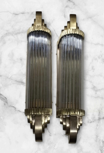 Vintage art deco glass rod - 1,