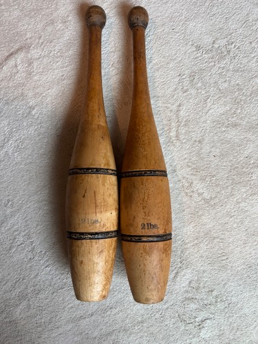 Vintage wooden juggling - vintage,