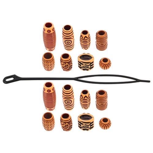 Pcs wooden dreadlock beads - 40,