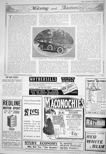 Old 1916 napier motor car - old,