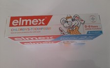 Elmex Toothpaste Children Kids Amine Fluoride 0-6 Years, 2 x 50ml