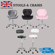 Faux Leather PU Bar Stools Breakfast Bar Chair Kitchen Stool Swivel Barstool UK