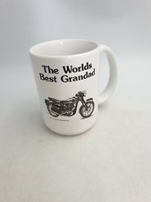BSA GoldStar DBD34 1960 Motorcycle Tall Ceramic Mug "The Worlds Best Grandad"  
