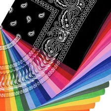 Mens Ladies Classic Paisley 100% Cotton Bandana/Bandanna Head Scarf