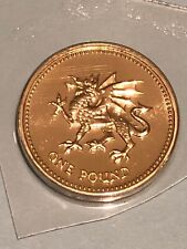 2000 £1 Round One Pound Coin Welsh Dragon Uncirculated UK BUNC