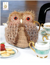 Crochet Pattern Owl tea cosy for 4-6cup pot