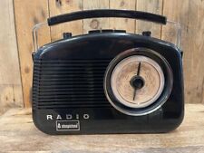 Steepletone Retro Style Radio FM/MW/LW Black and Cream Brighton with Power Lead