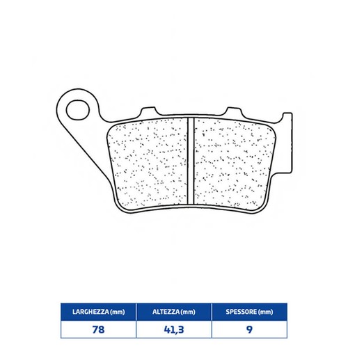 Rear sintered brake pads - rear,