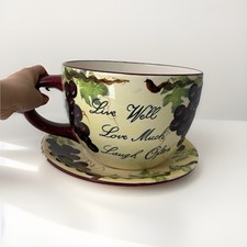 Large Tea Cup Shaped Planter