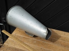 Vintage Aluminium 'Sengers Patent ' Loud Hailer / Bull horn - Nautical /Rowing