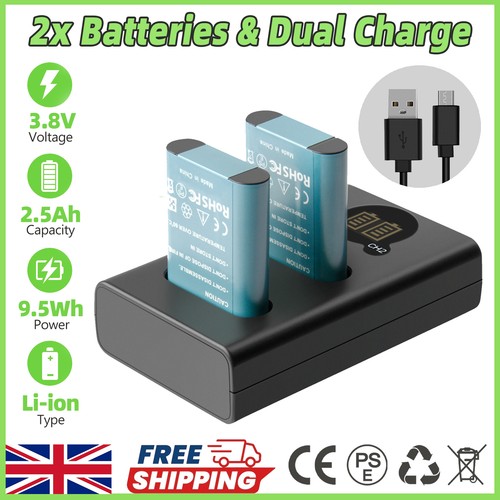 2pcs el23 battery - en-el23, 2500mah