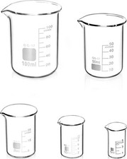 5 Pcs Graduated Borosilicate