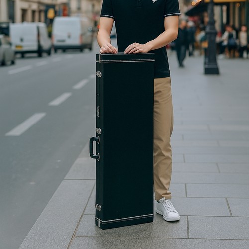 Electric guitar hard - case, flat