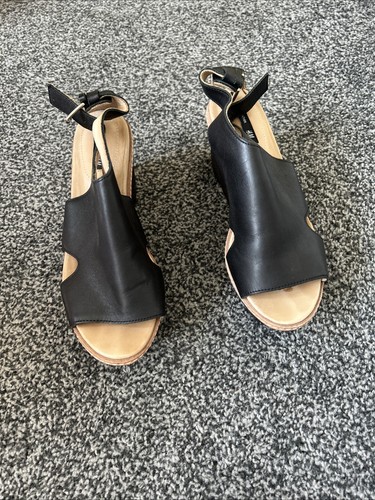 Leather wedge heels size - heels,