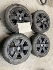 VW BEETLE BLACK ALLOY WHEELS SET OF 4 205/55/R16