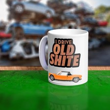 Large Old Shite Mug for fans of the Aircooled VW Porsche 914 Colour Choice Gi...