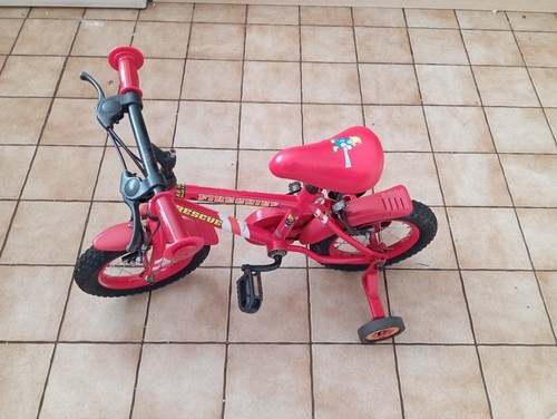 Red fireman sam cycle bike - sam,