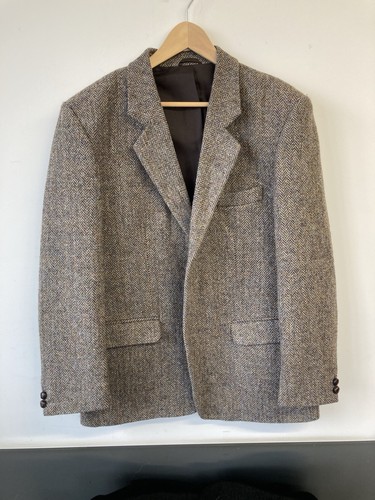 Harris tweed brown blazer - harris,
