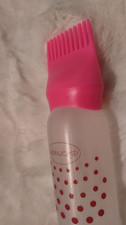  Pink Shampoo Bottle, Oil Bottle, Comb,  hair dye Applicator Bottle   