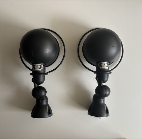 Pair black jielde wall - pair, of