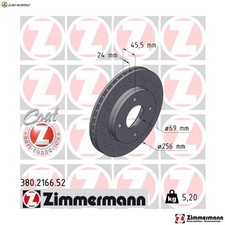 2x BRAKE DISCS 380.2166.52 FOR