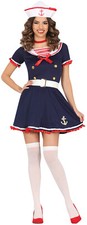 Ladies Sailor Girl Fancy Dress