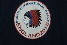 INDIAN CHIEF SCOUT INTERNATIONAL RALLY VINTAGE 2015  MOTORCYCLE TEE SHIRT 