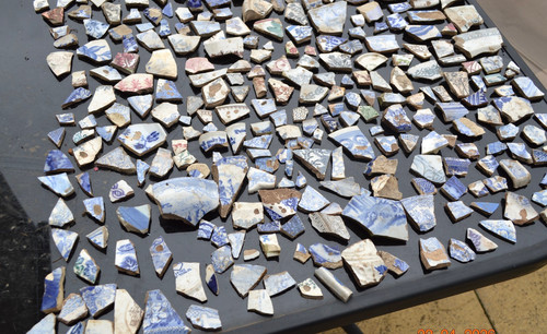 Pottery pieces shards clay - pottery, shards,