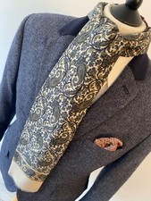 VINTAGE mens BEIGE & GREY