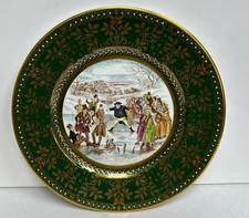 The Second Caverswall " Posthumous Papers" Christmas Plate Charles Dickens 1979