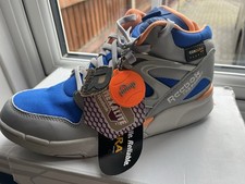 9.5 Reebok Omni Pumps Grey, Blue And Orange