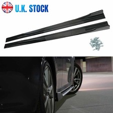 For VW Golf Polo MK6 MK5 78.7" Side Skirt Extension Body Kit Lip Splitters Black