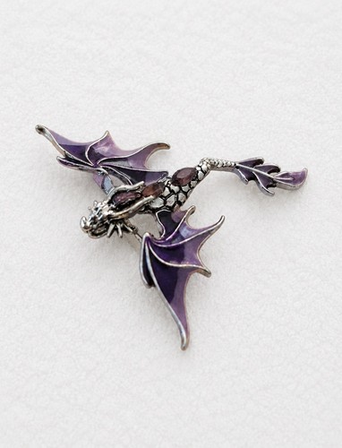 Mythical dragon brooch - mythical,