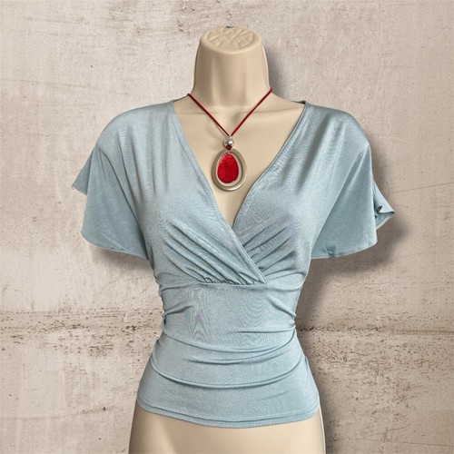 Deadstock blue flutter - , sleeves