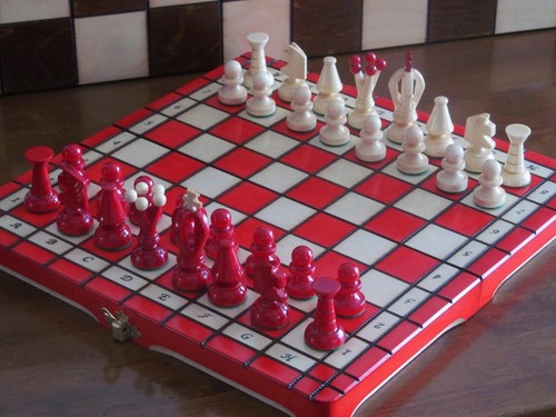 Brand new red hand - , crafted