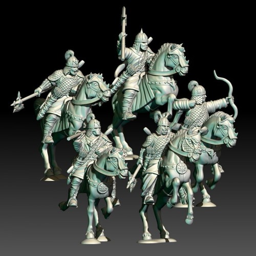 Set chariot riders and - 6,